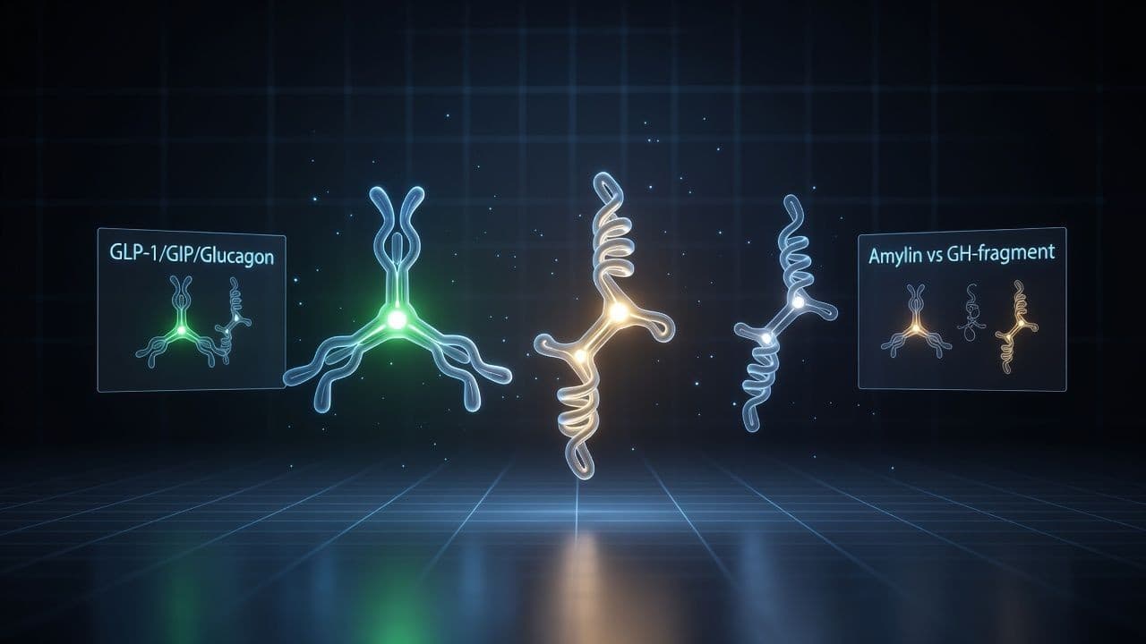 GLP-1, GIP and Glucagon Receptor Agonists: Retatrutide, Cagrilintide & AOD-9604 in Metabolic Research