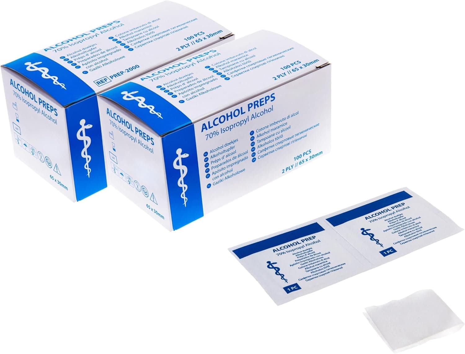 Alkoholové tampóny 30 x 65 mm