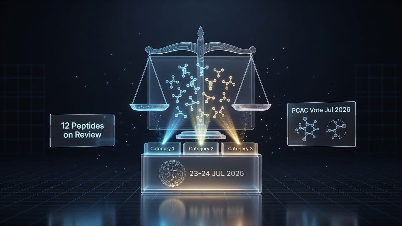 FDA-Anhörung Juli 2026: 12 Peptide auf dem Prüfstand des Pharmacy Compounding Advisory Committee