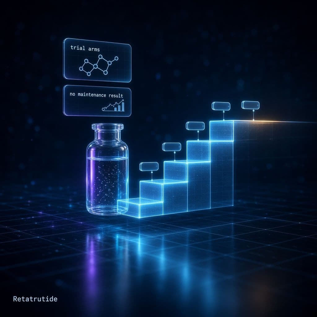 Is there a retatrutide maintenance dose in the trials?