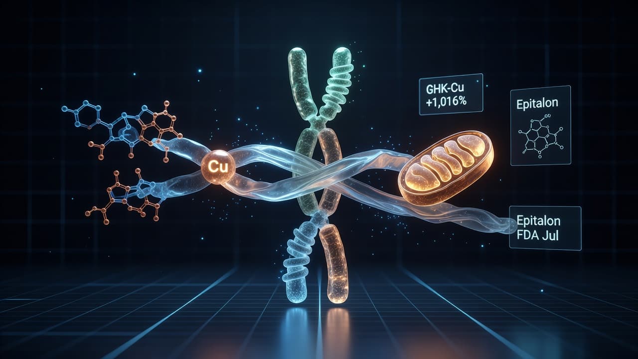 Anti-Aging-Peptid-Stacks Mai 2026: GHK-Cu, Epitalon, MOTS-C im Update der Studienlage