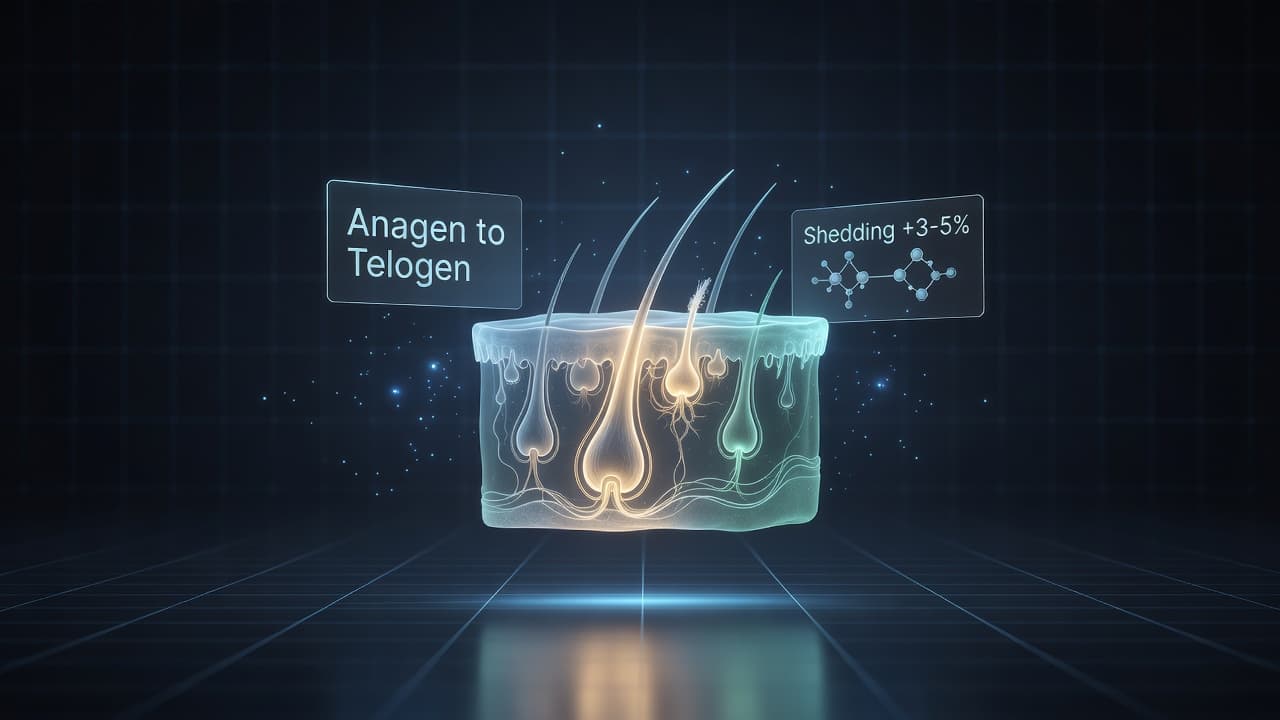 Haarausfall unter GLP-1 Peptiden: Was die Forschung über Telogen Effluvium zeigt